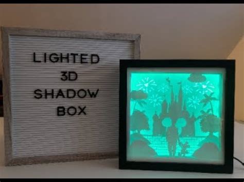 lighted shadow box instructions